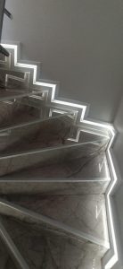 fayans merdiven gizli led ışık