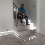 fayans merdiven gizli led ışık