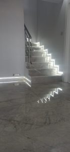 fayans merdiven gizli led ışık