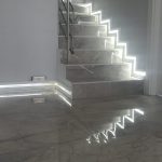 fayans merdiven gizli led ışık