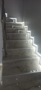 fayans merdiven gizli led ışık